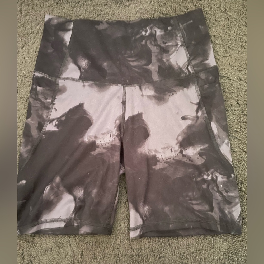 Biker shorts, tie dye